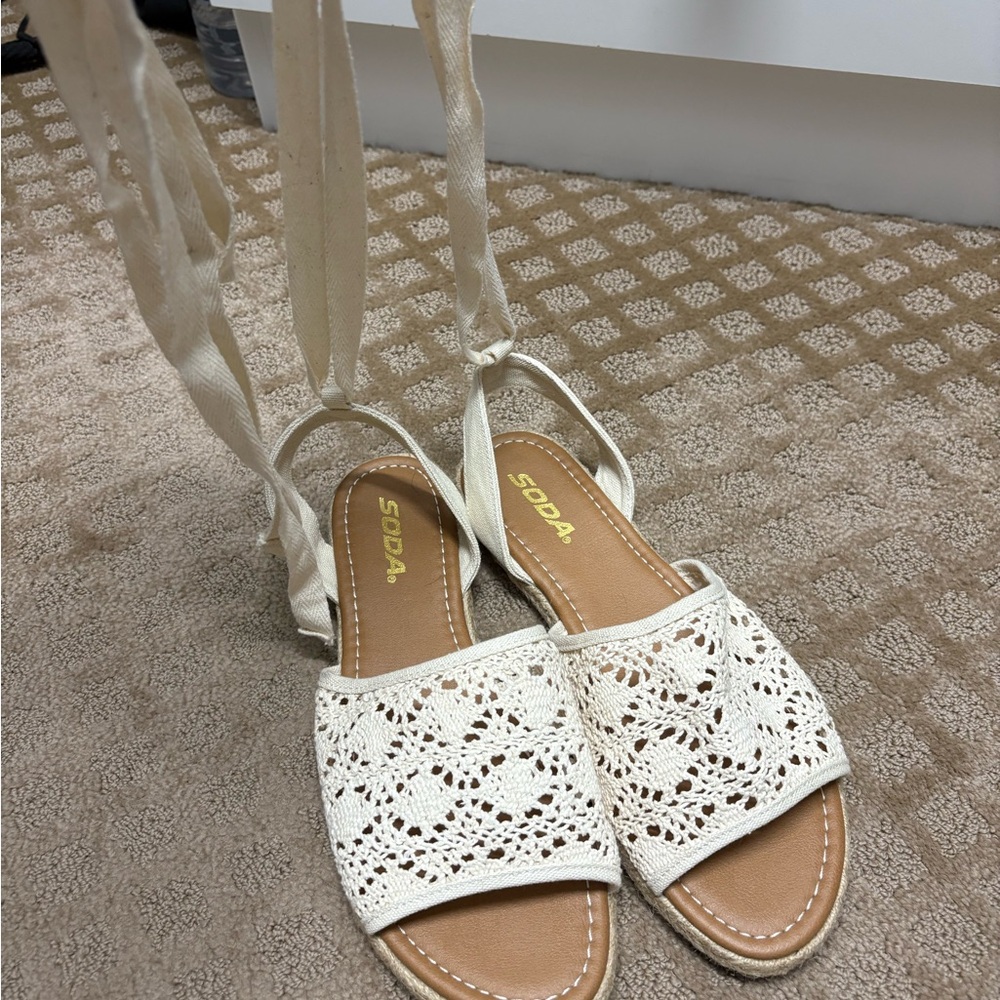 SODA Tie Up Sandals